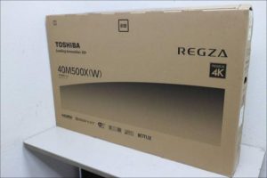 新品！東芝 4K 液晶テレビ レグザ 40M500X (W）　40型★買取いたしました！